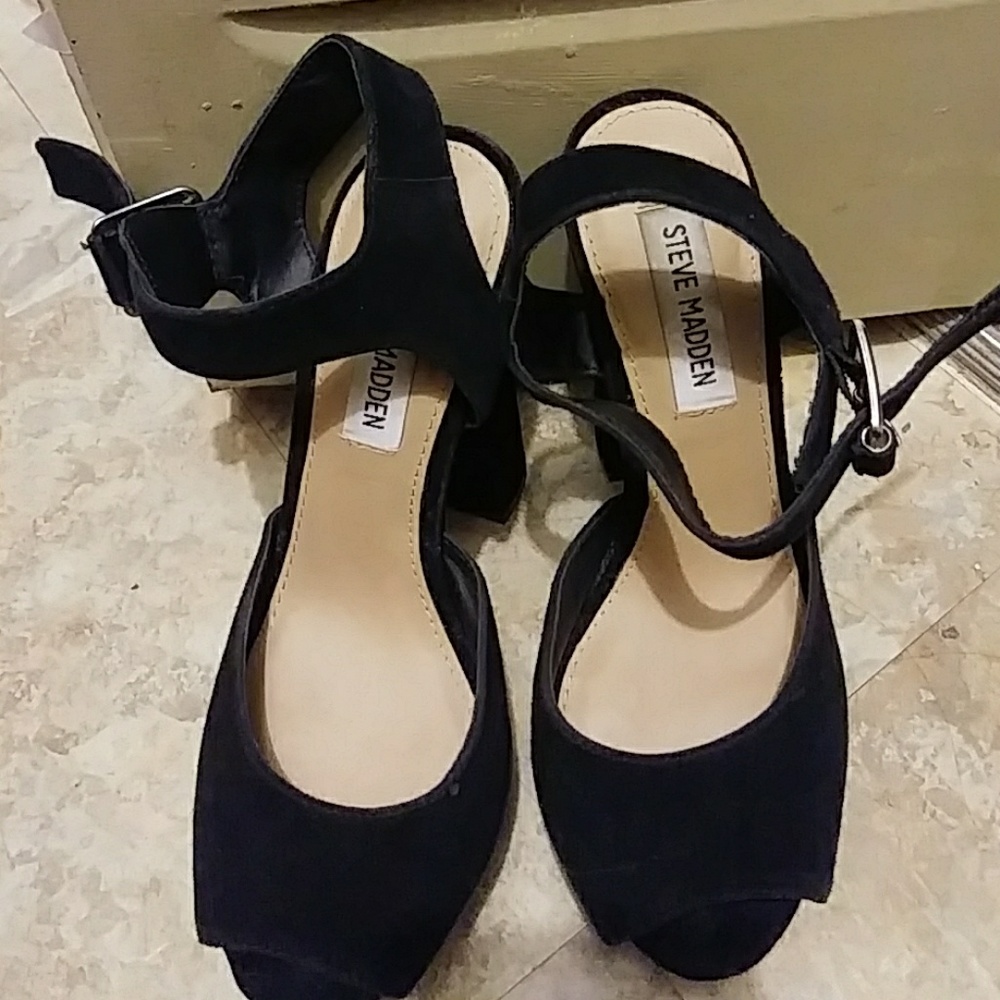 steve madden jillyy platform black suede